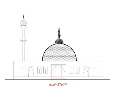 Elevation of the Grand Mosque