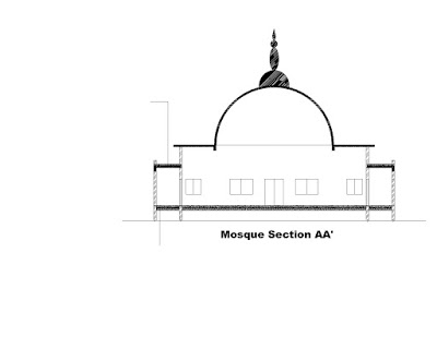 Cross Section of the Mosque