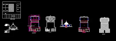 A view in the AutoCAD of the complete project A view in the AutoCAD of the complete project