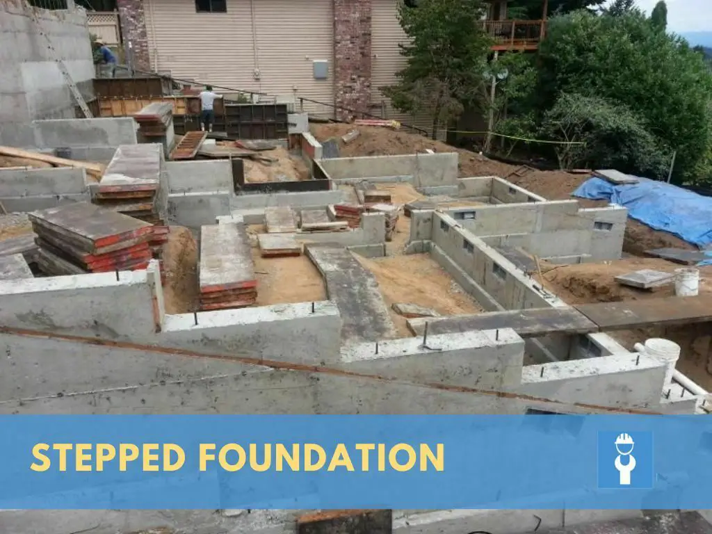 Stepped foundation requirements