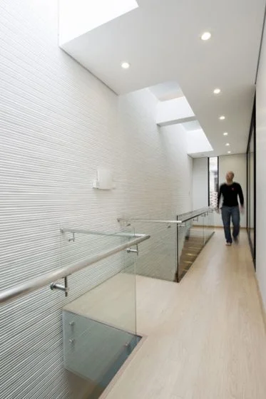 View of the passageways and skylights for the entry of natural light