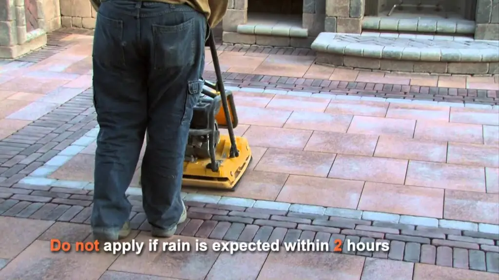 how long does polymeric sand need to dry before rain?