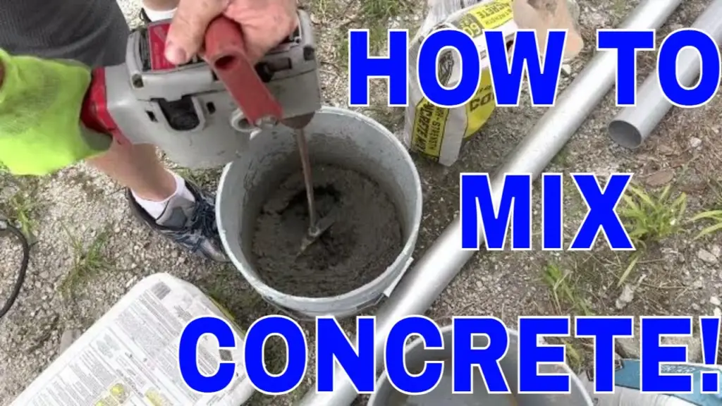 Mixing Concrete in a bucket - (Right & Easy Method)