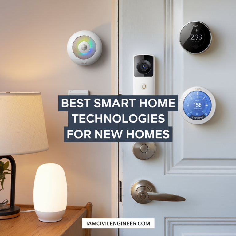Best Smart Home Technologies for New Homes - Iamcivilengineer