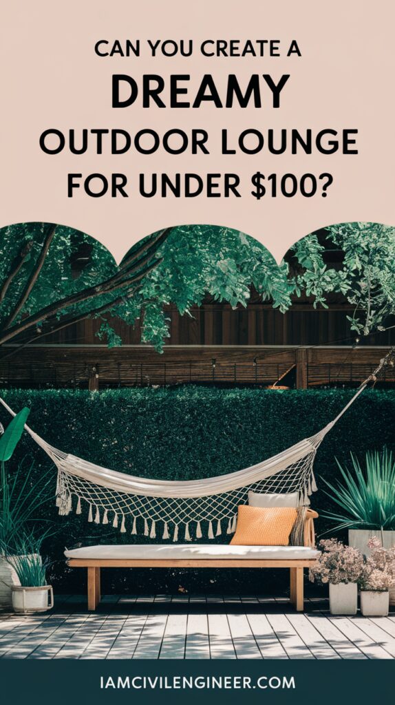 How to Create a Dreamy Outdoor Lounge Area on a Budget