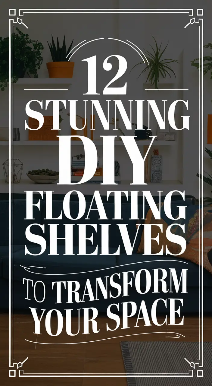 12 Gorgeous DIY Floating Shelf Ideas for Every Room