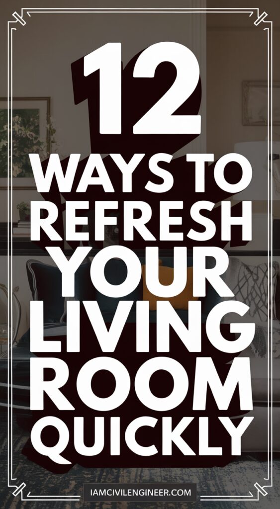 12 Ways to Refresh Your Living Room Quickly – Iamcivilengineer