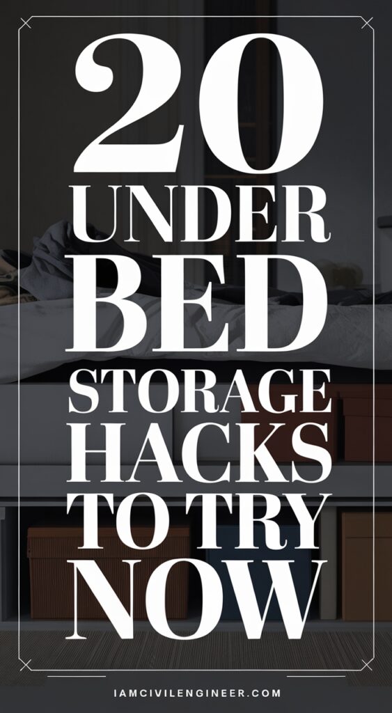 20 Clever Under-Bed Storage Ideas to Maximize Space