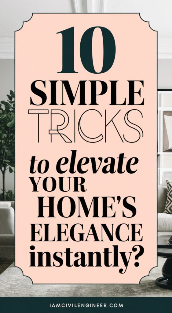 10 No-Fail Ways to Make Your Home Look More Elegant