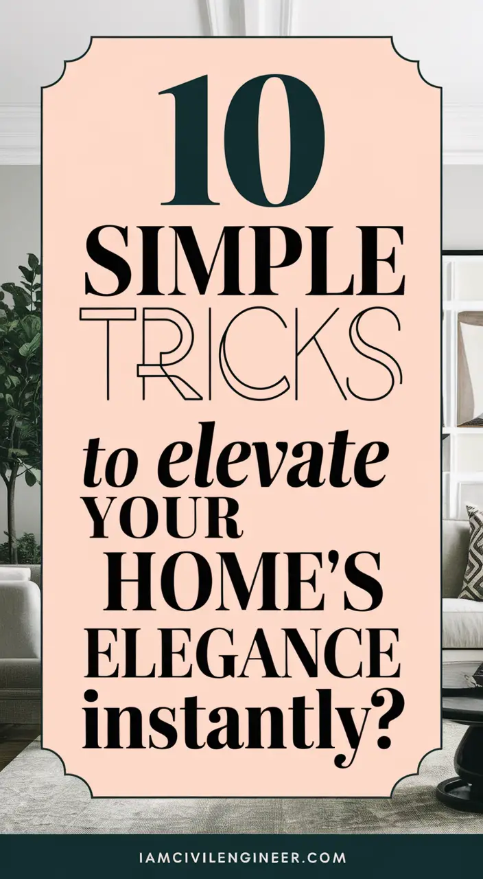 10 No-Fail Ways to Make Your Home Look More Elegant