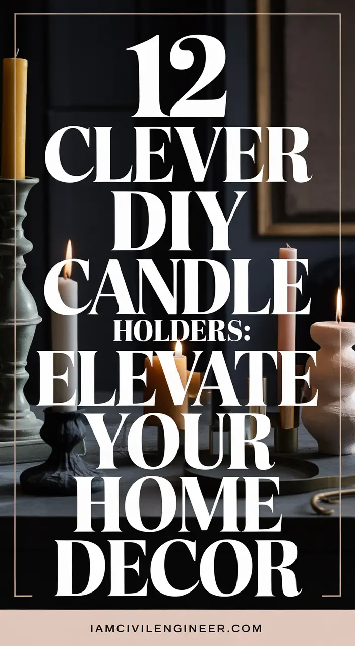 20 Gorgeous DIY Candle Holders to Elevate Your Home Decor