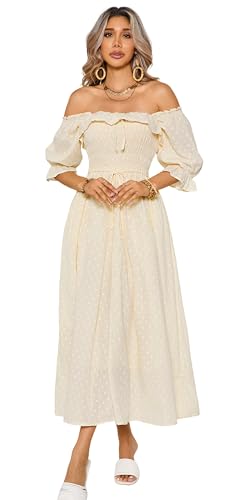 R.Vivimos Women Summer Half Sleeve Cotton Ruffled Vintage Elegant Backless