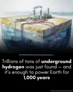 Trillions of tons of hydrogen may be waiting under our feet